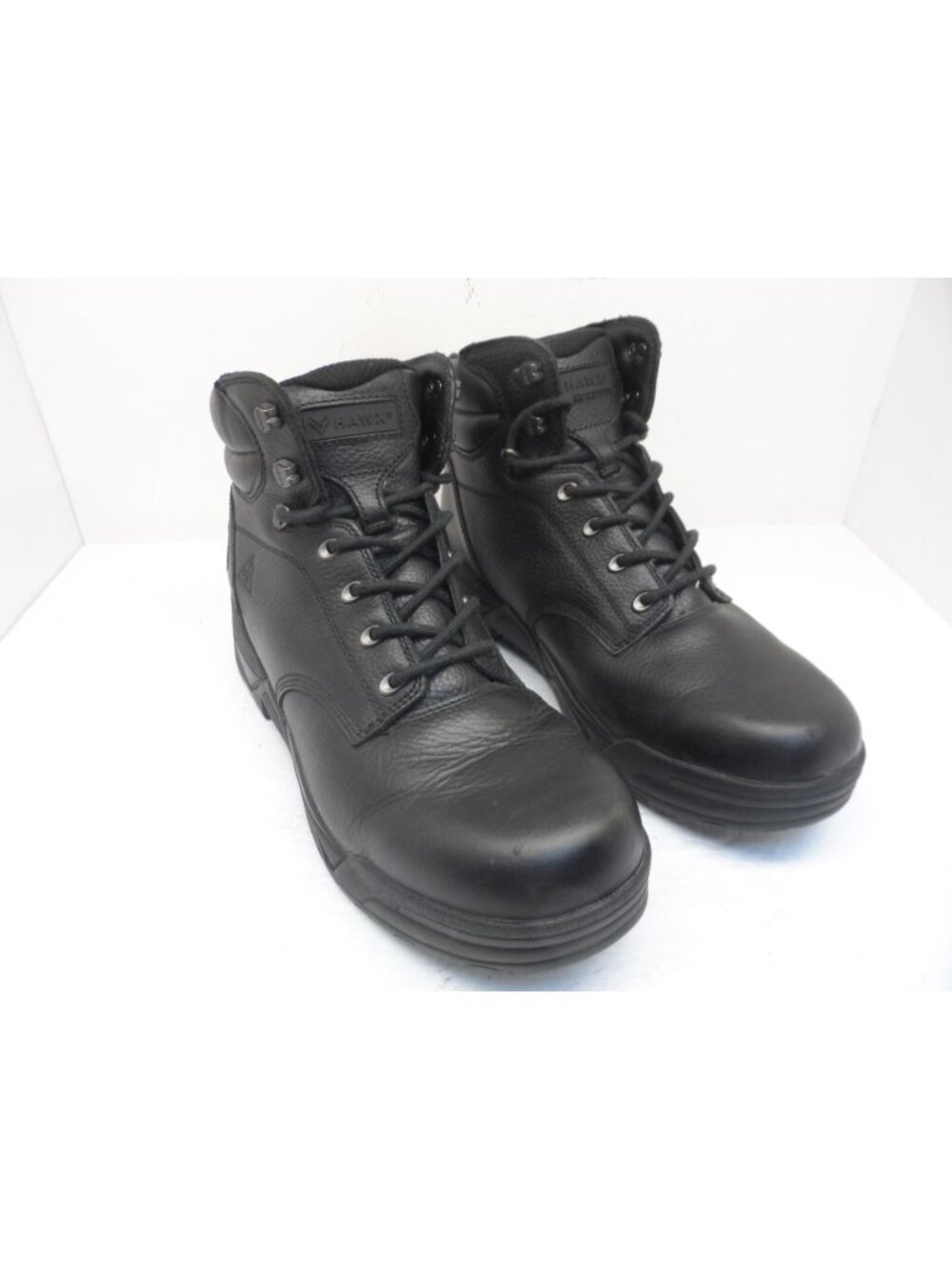 Hawx Men's 6" Enforcer Soft Toe Leather Work Boot Black Size 13D